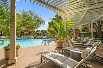 Shimmering swimming pool